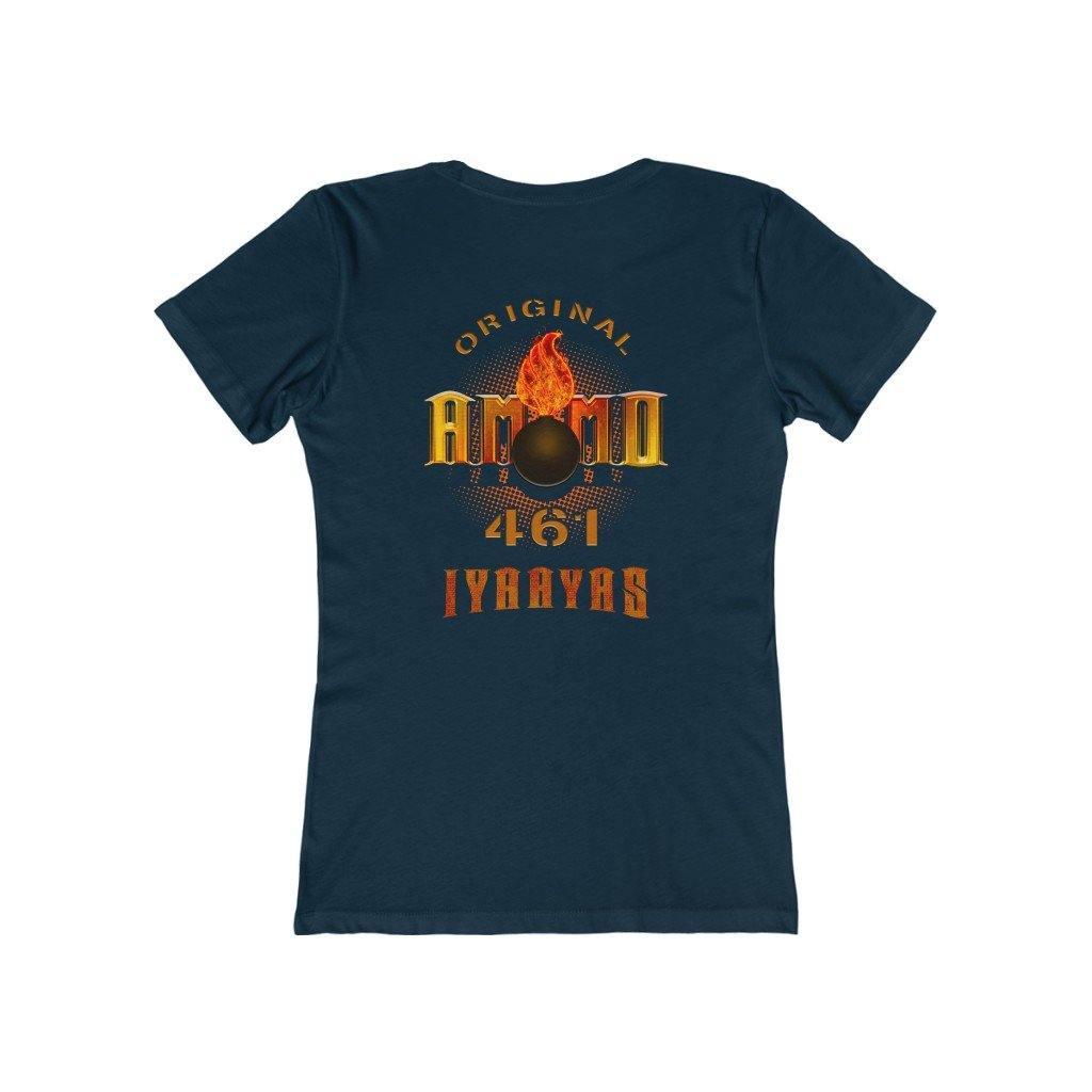 Original AMMO 461 Veteran Pisspot IYAAYAS Women's The Boyfriend Tee - AMMO Pisspot IYAAYAS Gear