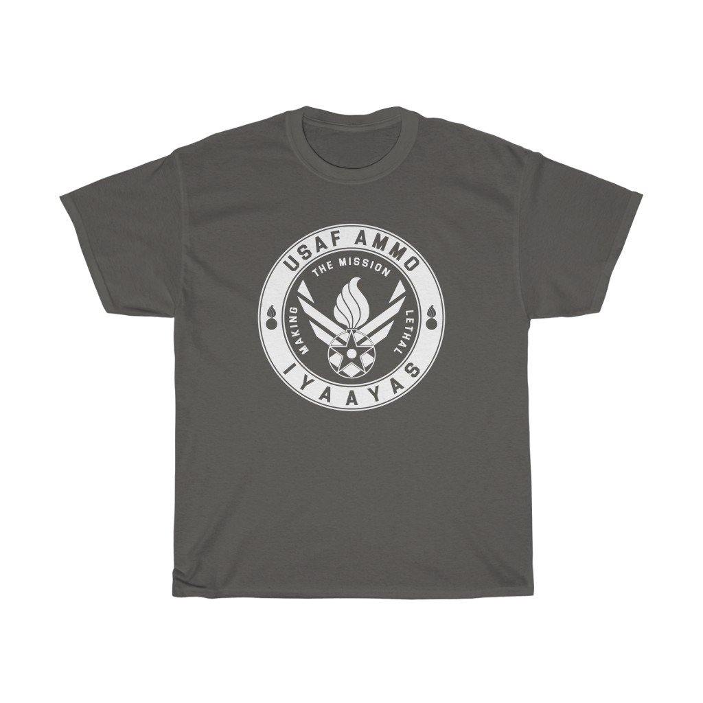 AF Vector Combined With Pisspot Circular Logo USAF AMMO IYAAYAS Making The Mission Lethal Munitions Heritage Gift T-Shirt - AMMO Pisspot IYAAYAS Gear