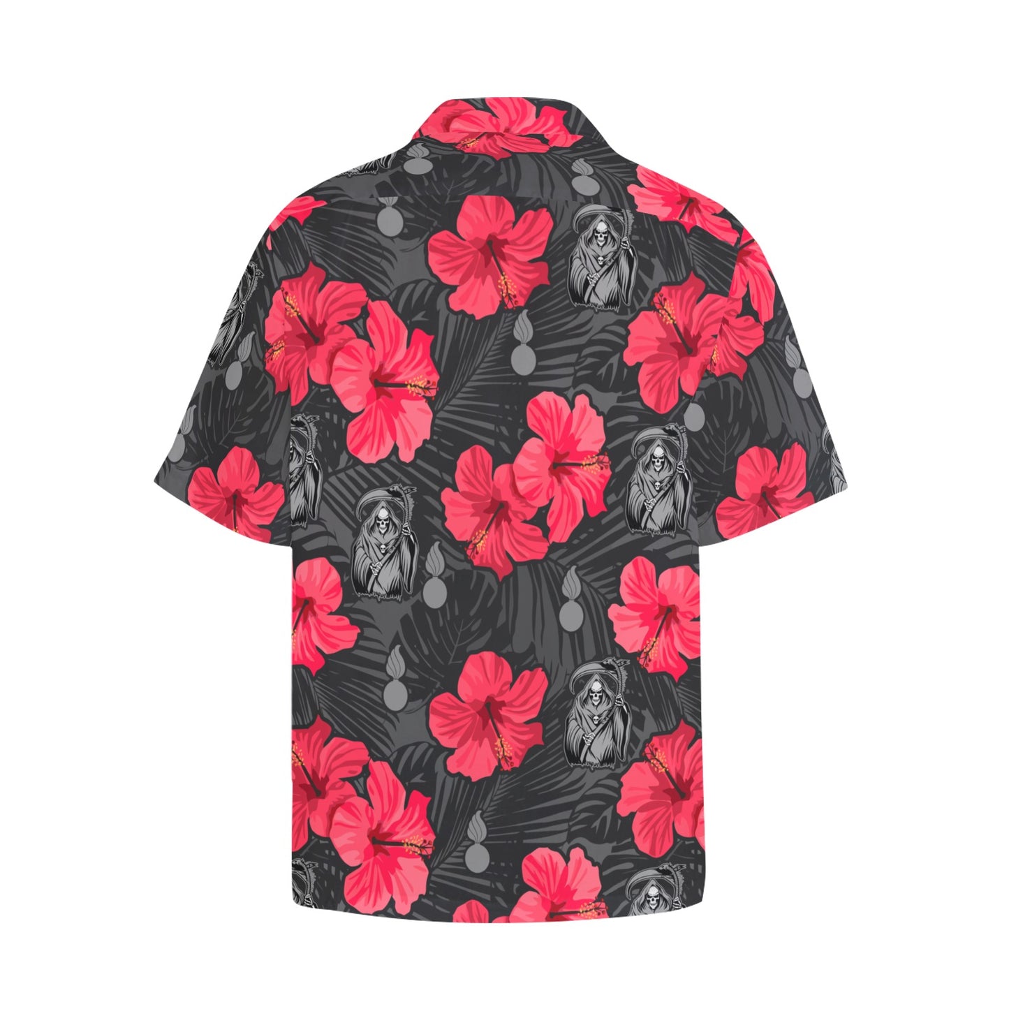 WAMMO Flowers AMMO Pisspots Weapons Reaper Hawaiian Shirt With Left Chest Pocket