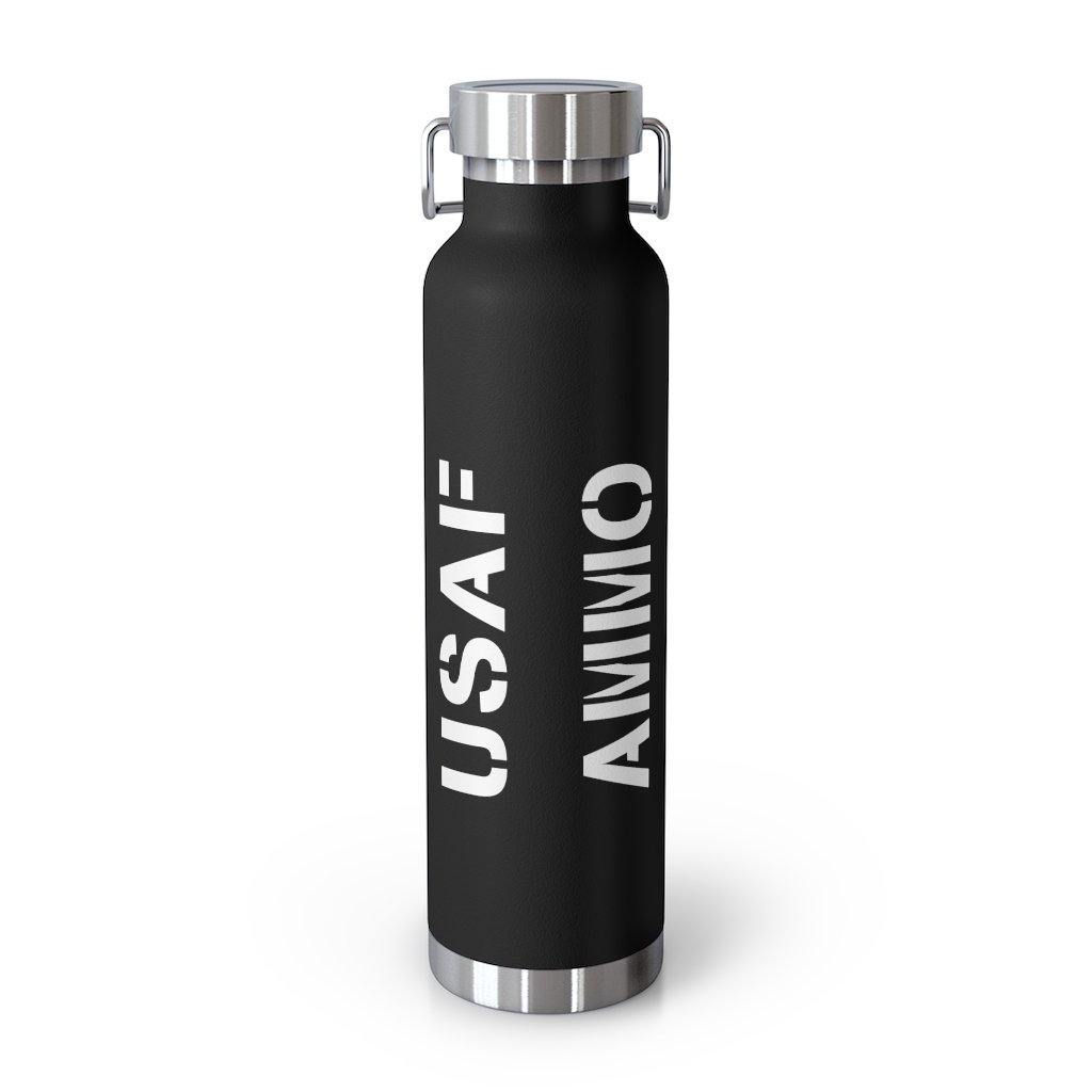 USAF AMMO New AMMO Maintenance Badge We Live So Others May Die  22oz Vacuum Insulated Dark Bottle Tumbler - AMMO Pisspot IYAAYAS Gear