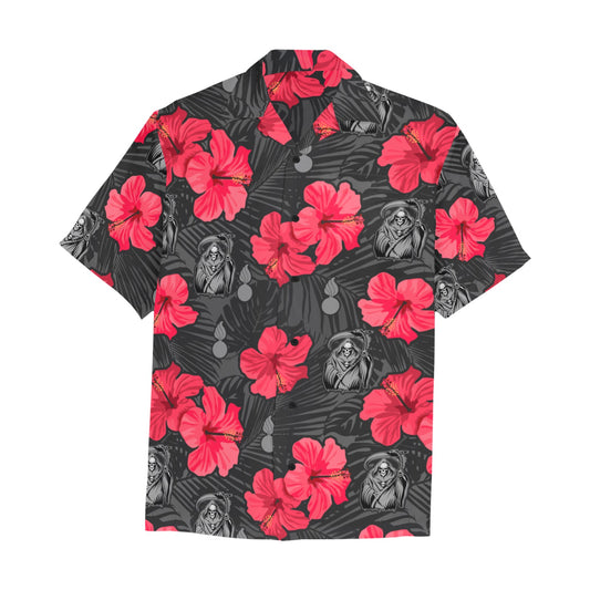 WAMMO Flowers AMMO Pisspots Weapons Reaper Hawaiian Shirt With Left Chest Pocket
