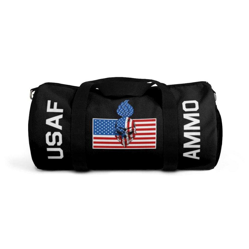USAF AMMO Skull Pisspot American Flag IYAAYAS Munitions Heritage Duffel Bag - AMMO Pisspot IYAAYAS Gear