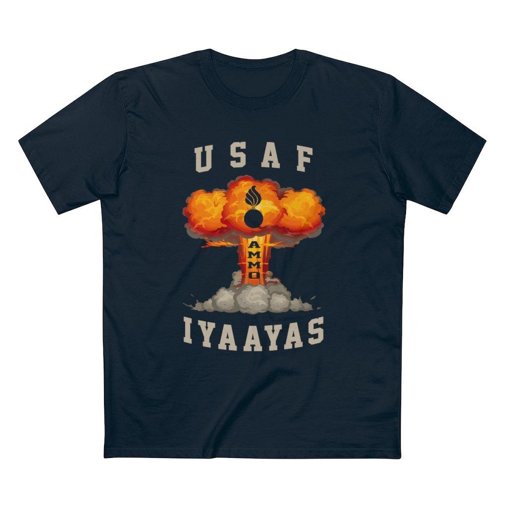USAF AMMO Mushroom Cloud Pisspot IYAAYAS Gift Mens T-Shirt - AMMO Pisspot IYAAYAS Gear