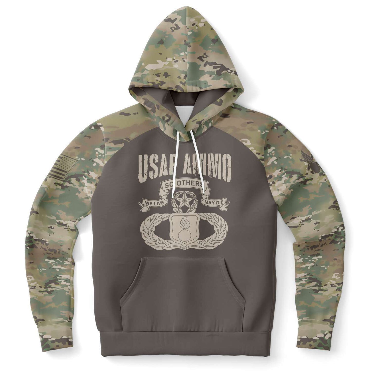 USAF AMMO OCP Camouflage Punisher New AMMO Badge Unisex All Over Print Hoodie