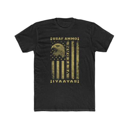 USAF AMMO PIsspot IYAAYAS Eagle American Flag Veteran Men's Gift T-Shirt