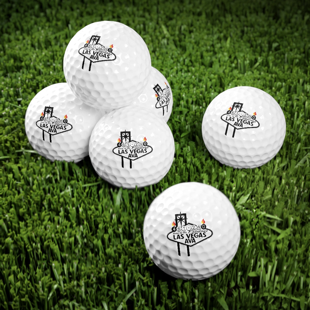 Las Vegas AVA AMMO Veteran Association Logo Munitions Heritage Golf Balls, 6pcs