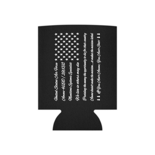 American Flag Made with AMMO Words Mottos and Sayings Can Cooler