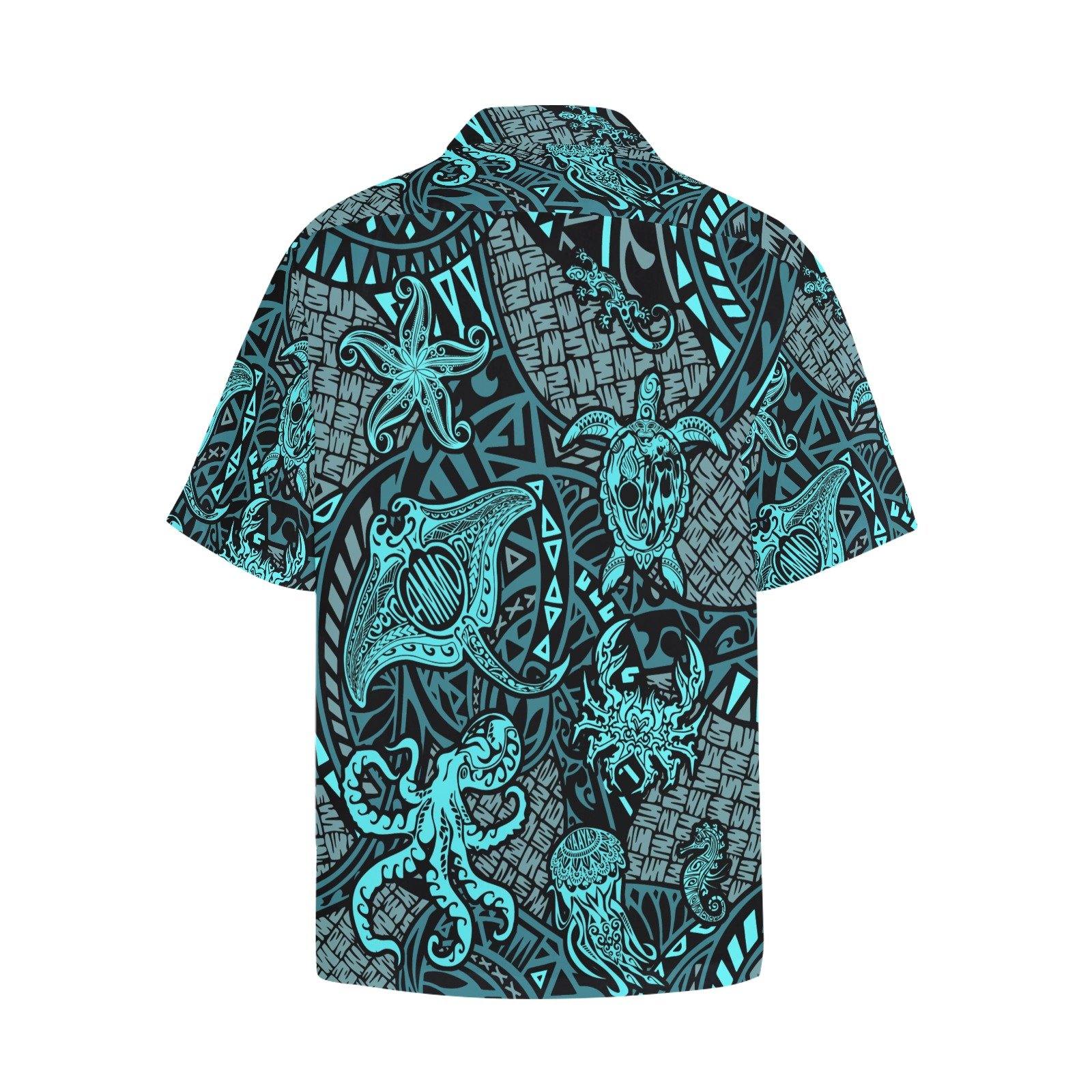 Sea Life AMMO Hawaiian Tribal Shirt With Front Left Chest Pocket - AMMO Pisspot IYAAYAS Gear