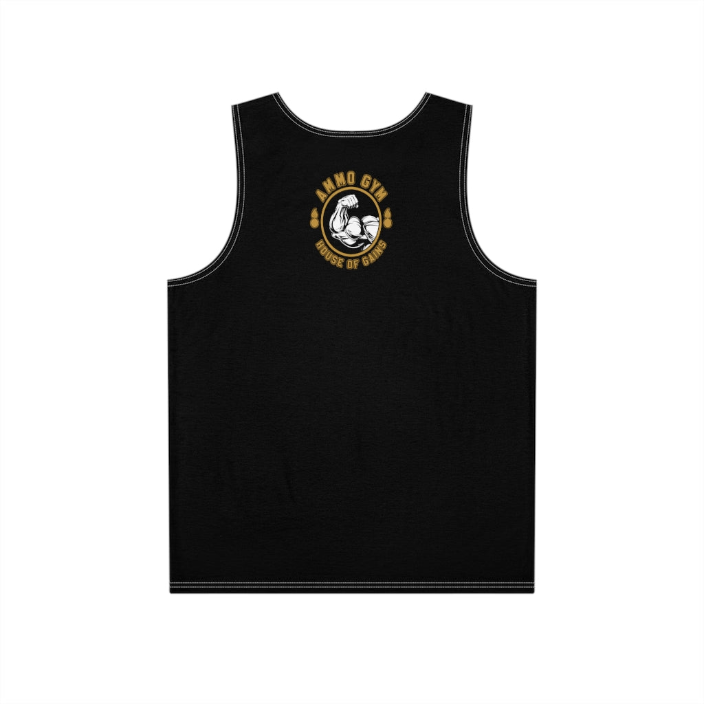 AMMO Gym Lift Like Load Toads Are Watching House of Gains Pisspot Men's All Over Print Tank Top
