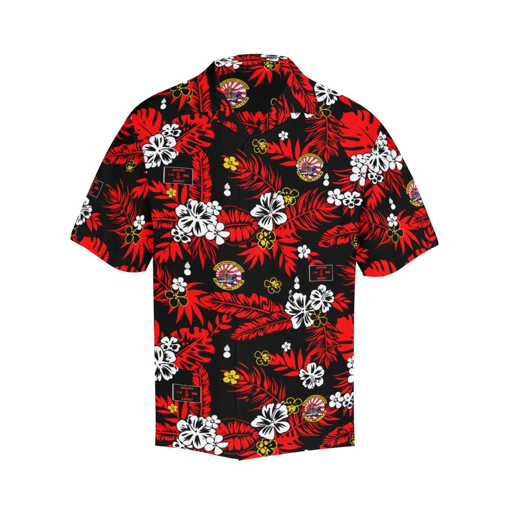 35 MXS AMMO Black Red and White Hawaiian Shirt