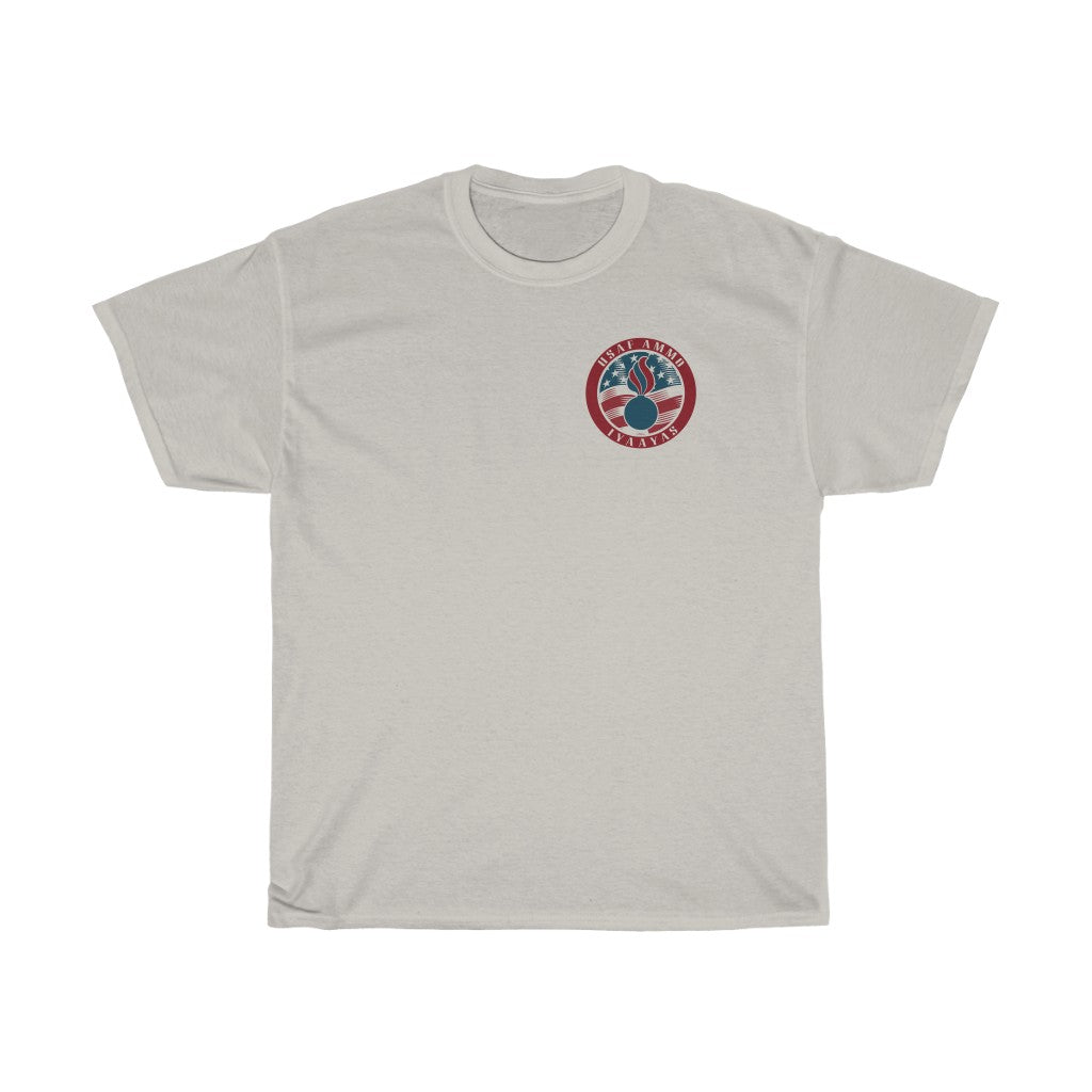USAF AMMO IYAAYAS Pisspot American Flag Circle Logo Men's Gift Light Color T-Shirt