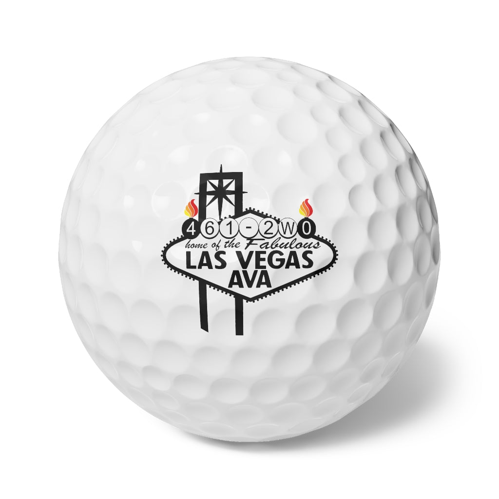 Las Vegas AVA AMMO Veteran Association Logo Munitions Heritage Golf Balls, 6pcs
