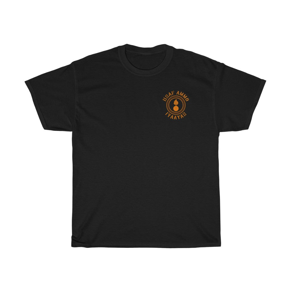 USAF AMMO IYAAYAS Pisspot Whiskey Label Logo Munitions Heritage Men's Gift T-Shirt