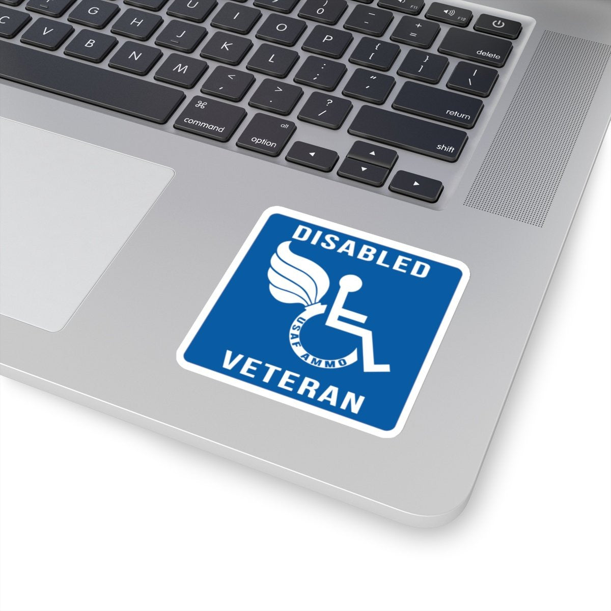 USAF AMMO Pisspot Wheelchair Disabled Veteran IYAAYAS Gift Kiss-Cut Stickers