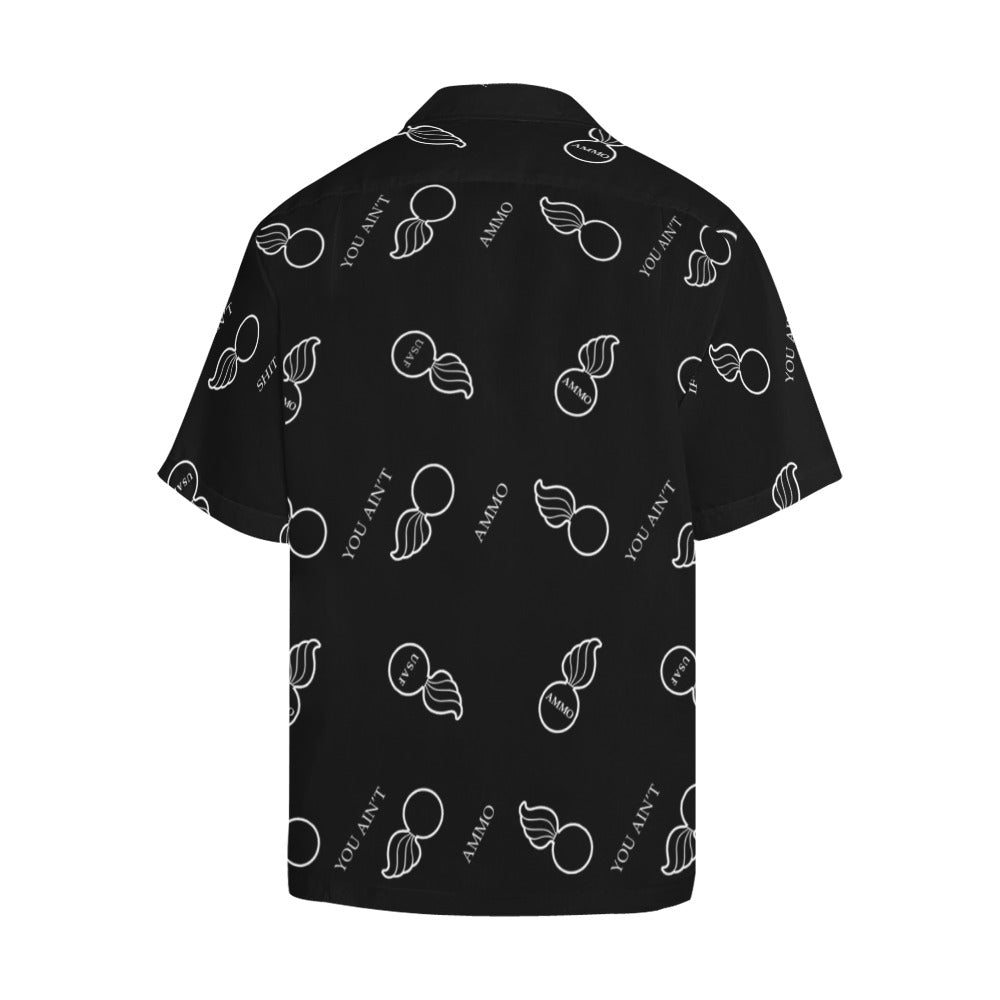 AMMO USAF Pisspots and IYAAYAS Pattern Mens Hawaiian Shirt