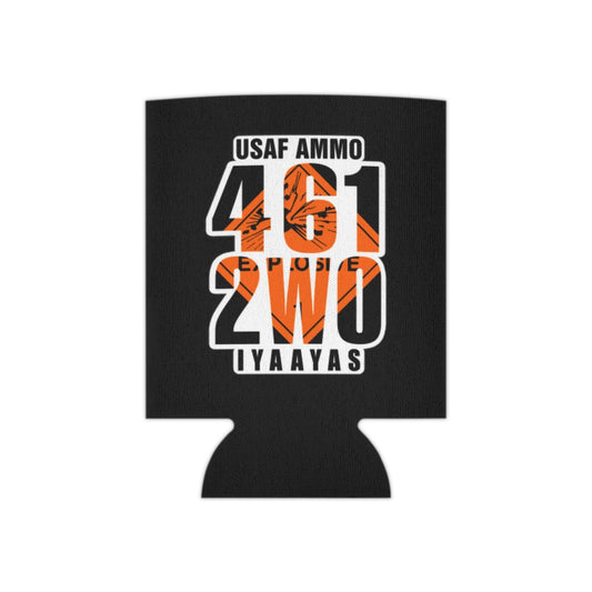 USAF AMMO 461 2W0 Placard Background Logo Black Can Cooler