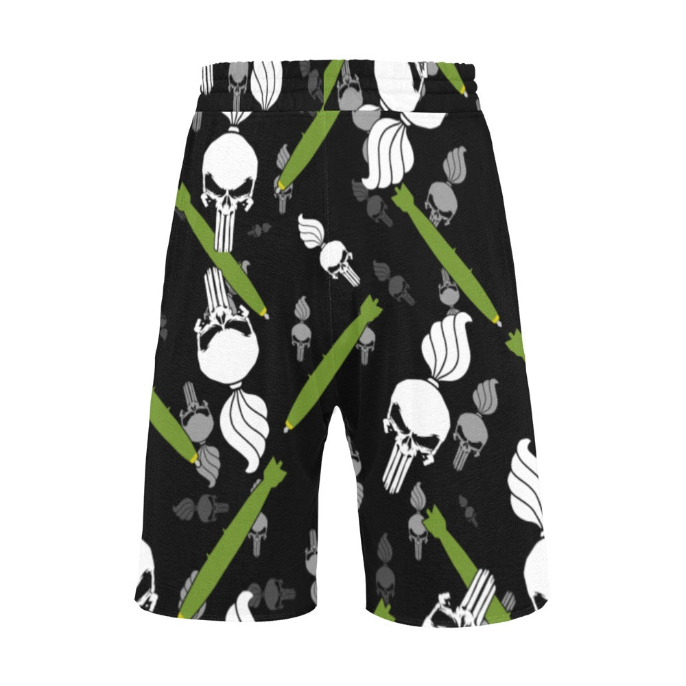 AMMO Punisher Skull Pisspot Bombs Hawaiian Shorts