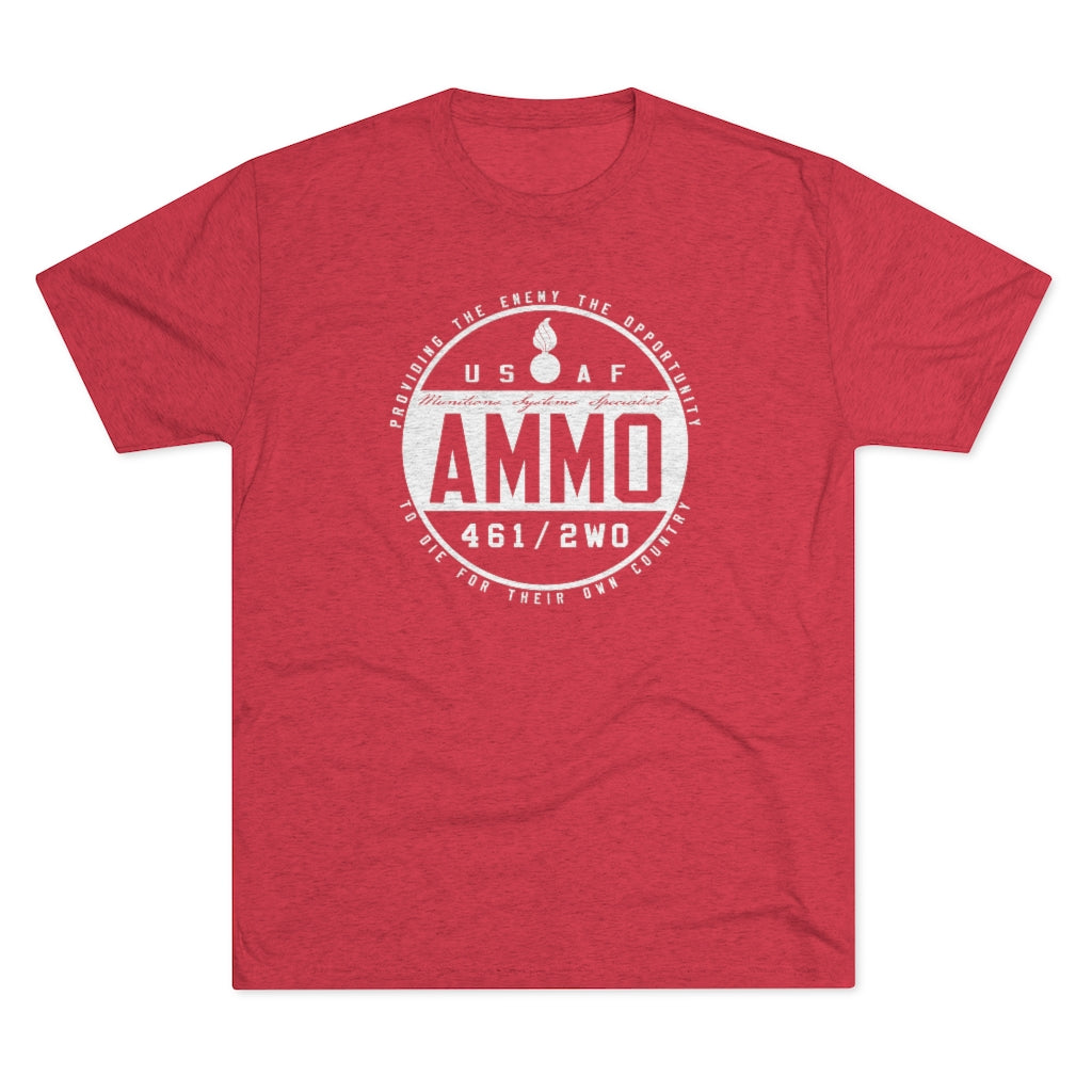 USAF AMMO Circular Pisspot Logo Unisex Tri-Blend Crew T-Shirt