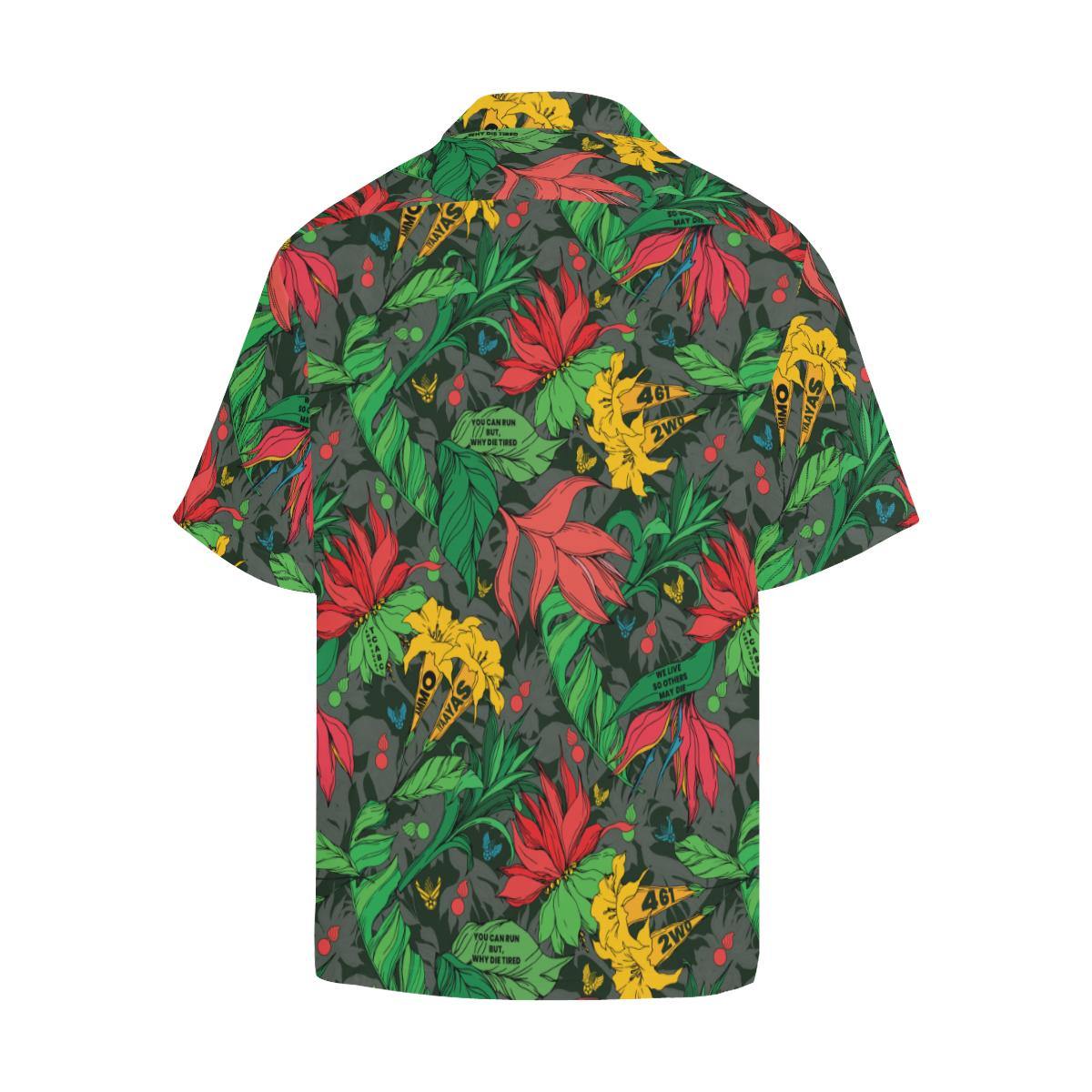 AMMO Hawaiian Shirt Flowers Jungle Pattern - AMMO Pisspot IYAAYAS Gear