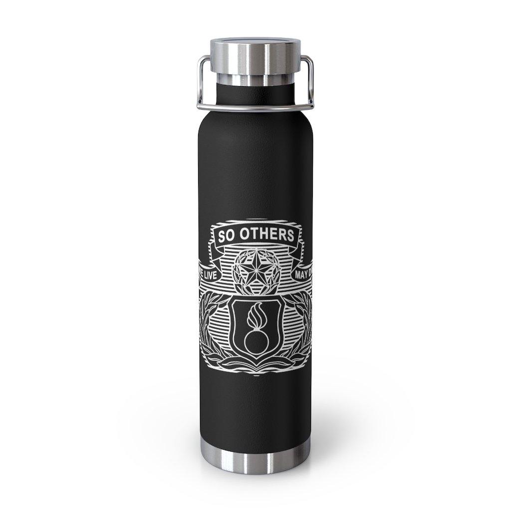 USAF AMMO New AMMO Maintenance Badge We Live So Others May Die  22oz Vacuum Insulated Dark Bottle Tumbler - AMMO Pisspot IYAAYAS Gear