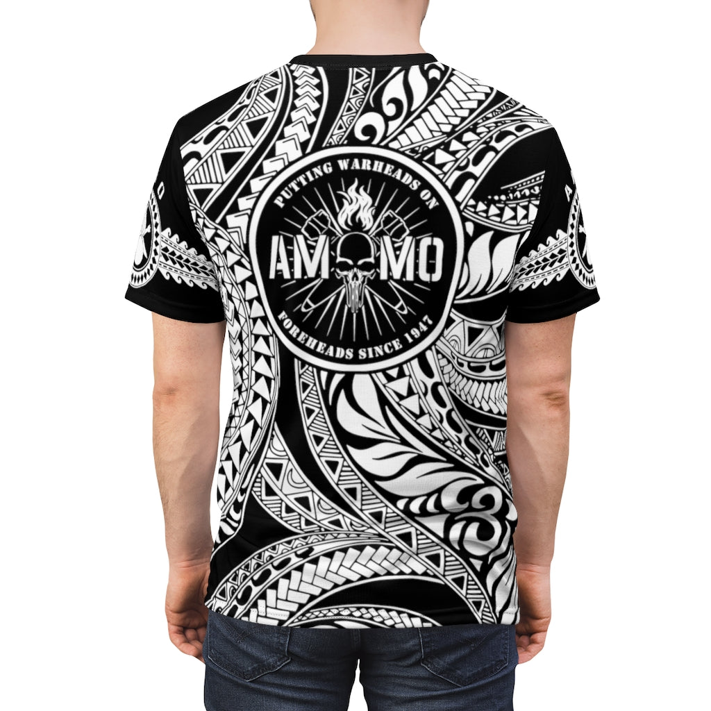AMMO Hawaiian Pisspot Tribal Pattern Unisex AOP Cut & Sew T-Shirt