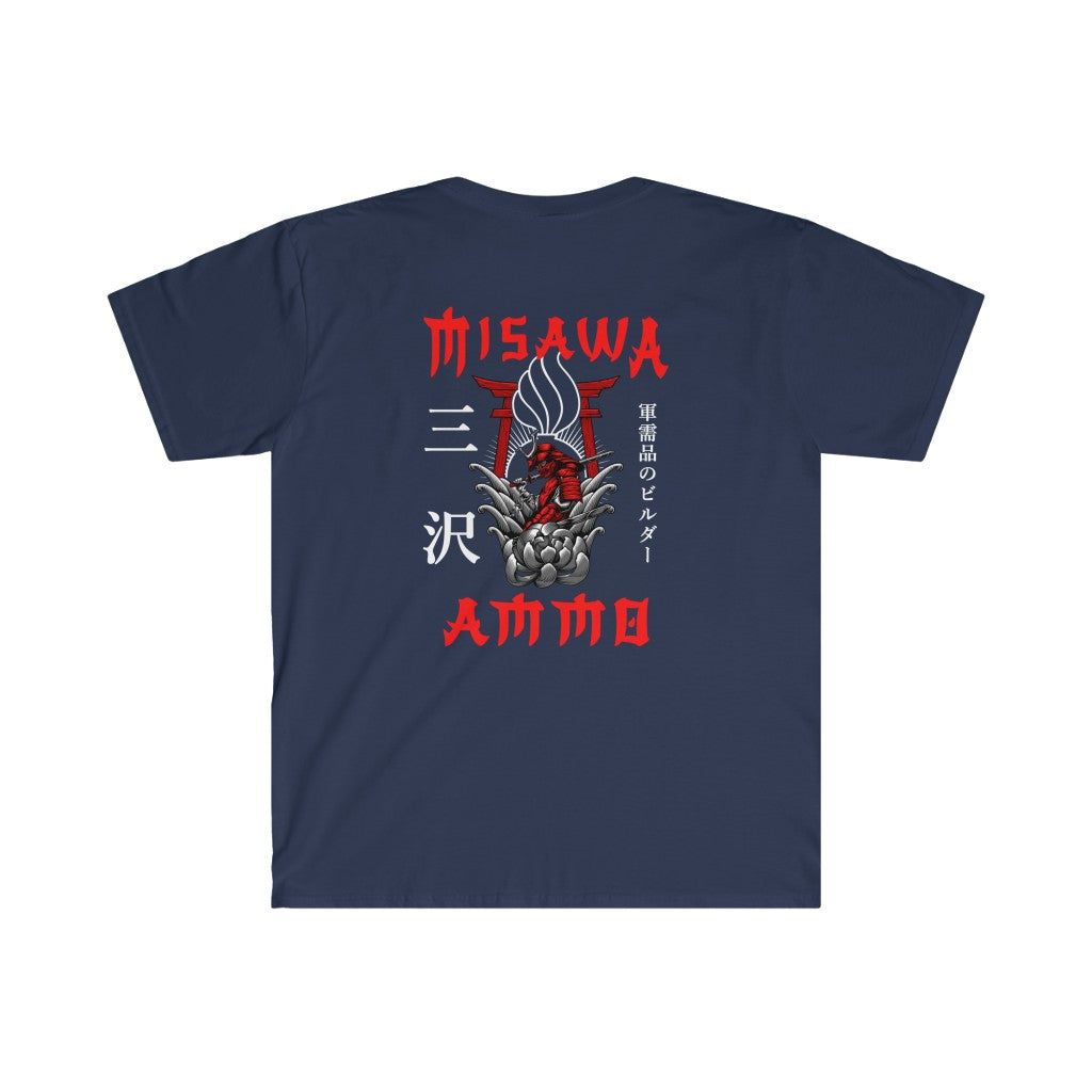 Misawa AMMO Samurai Katana Torii Gate Pisspot Unisex Softstyle T-Shirt