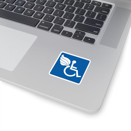 USAF AMMO Pisspot Basic Wheelchair Disabled Veteran IYAAYAS Gift Kiss-Cut Stickers