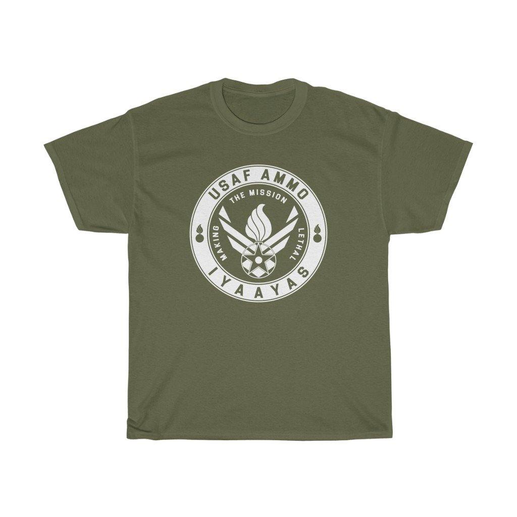 AF Vector Combined With Pisspot Circular Logo USAF AMMO IYAAYAS Making The Mission Lethal Munitions Heritage Gift T-Shirt - AMMO Pisspot IYAAYAS Gear