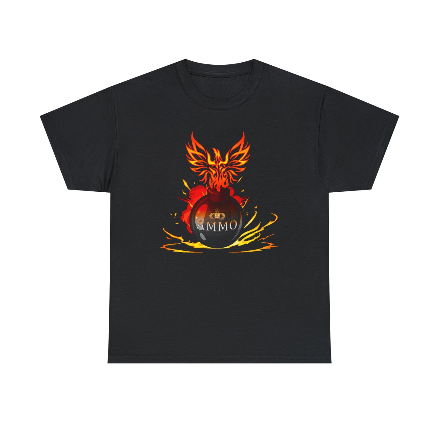 USAF AMMO Phoenix Flaming Pisspot Unisex Heavy Cotton Tee