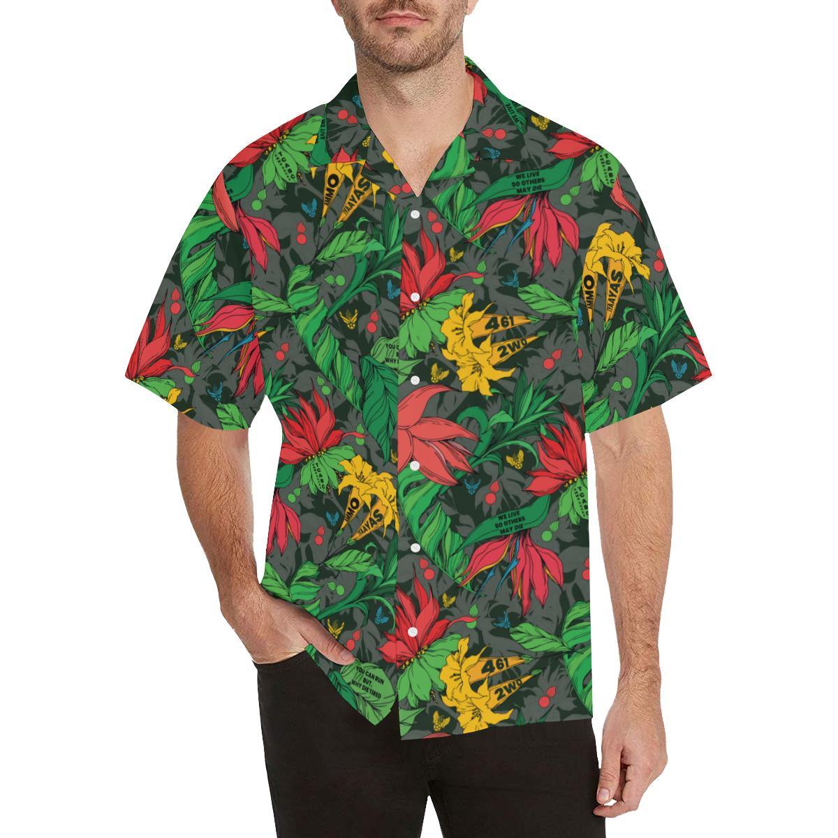 AMMO Hawaiian Shirt Flowers Jungle Pattern - AMMO Pisspot IYAAYAS Gear