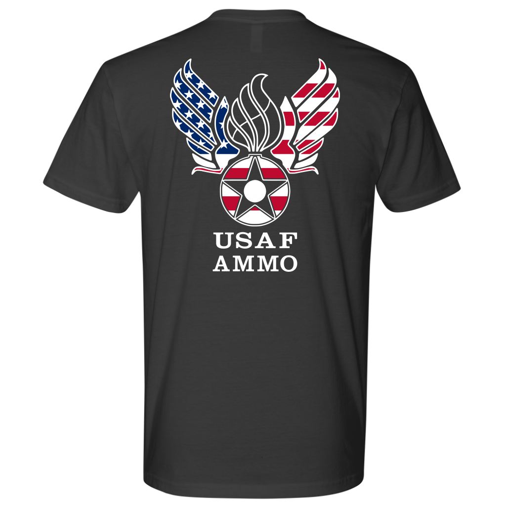 Hap Arnold Air Force Logo American Flag Embedded Pisspot USAF AMMO Gift T-Shirt - AMMO Pisspot IYAAYAS Gear