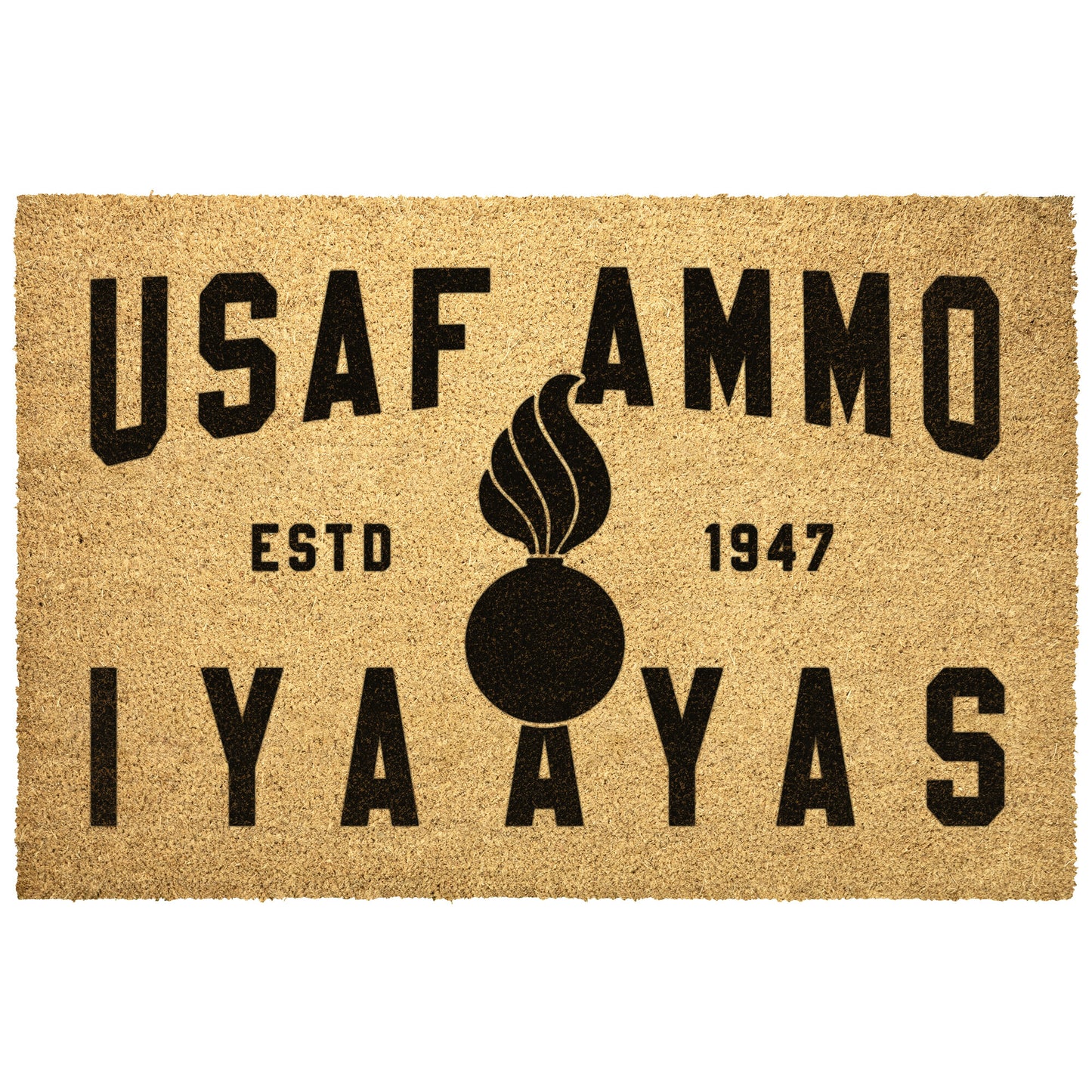Basic USAF AMMO IYAAYAS Pisspot Outdoor Mat