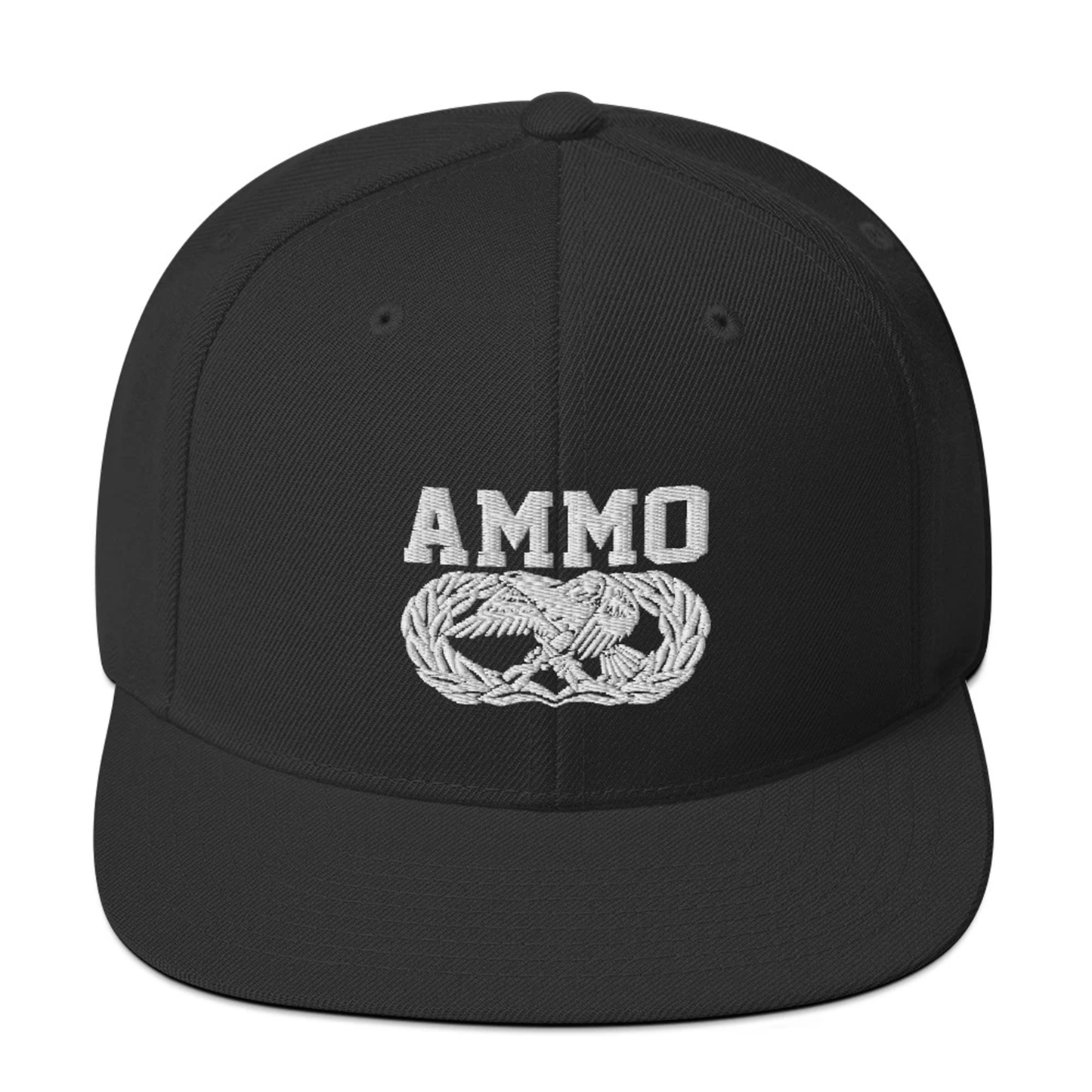 AMMO Old Style Basic Munitions Maintenance Badge with Pisspot and AMMO word Unisex Snapback Hat - AMMO Pisspot IYAAYAS Gear