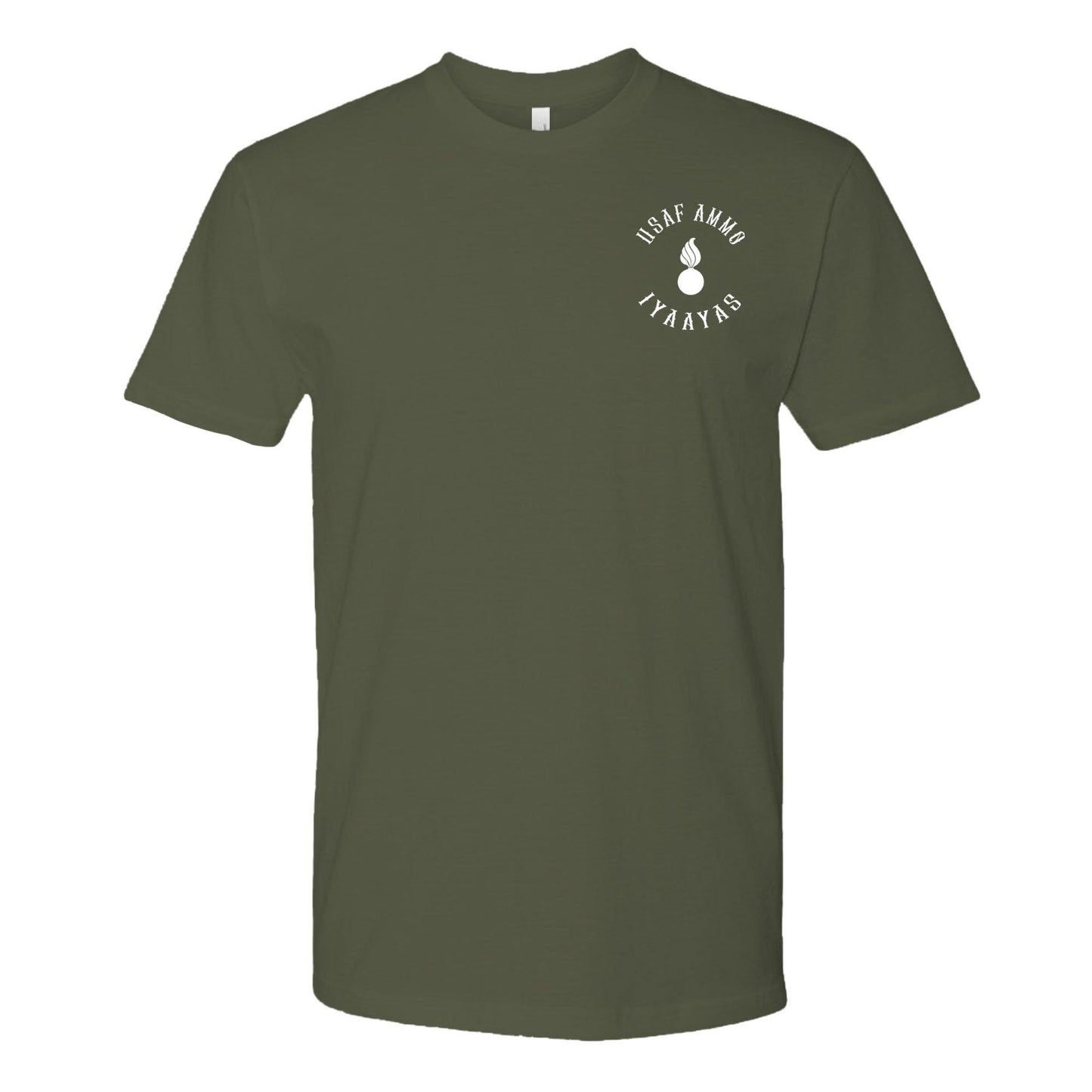 USAF AMMO Grim Reaper Two Scythes Crossed Sunset Bombs Dropping IYAAYAS Gift T-Shirt - AMMO Pisspot IYAAYAS Gear