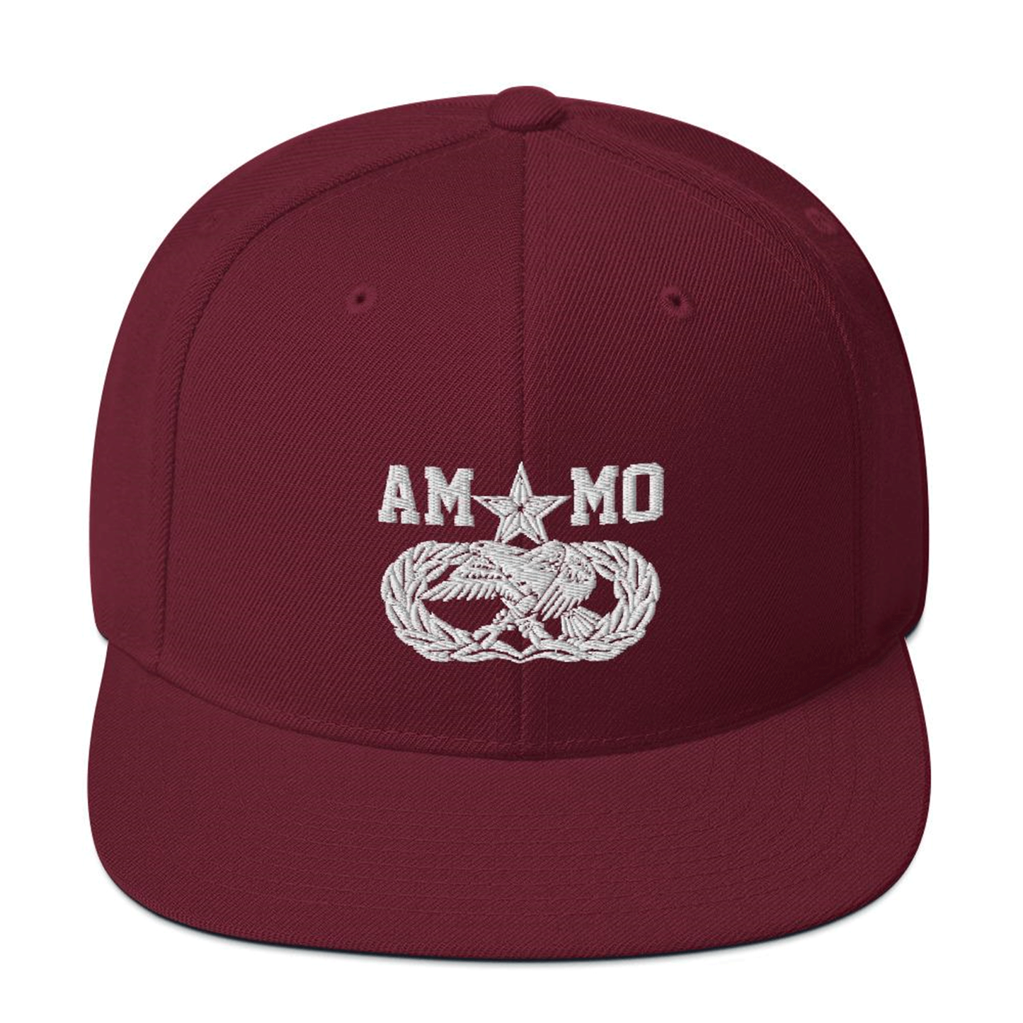 AMMO Old Style Senior Munitions Maintenance Badge with Pisspot and AMMO word Unisex Snapback Hat - AMMO Pisspot IYAAYAS Gear