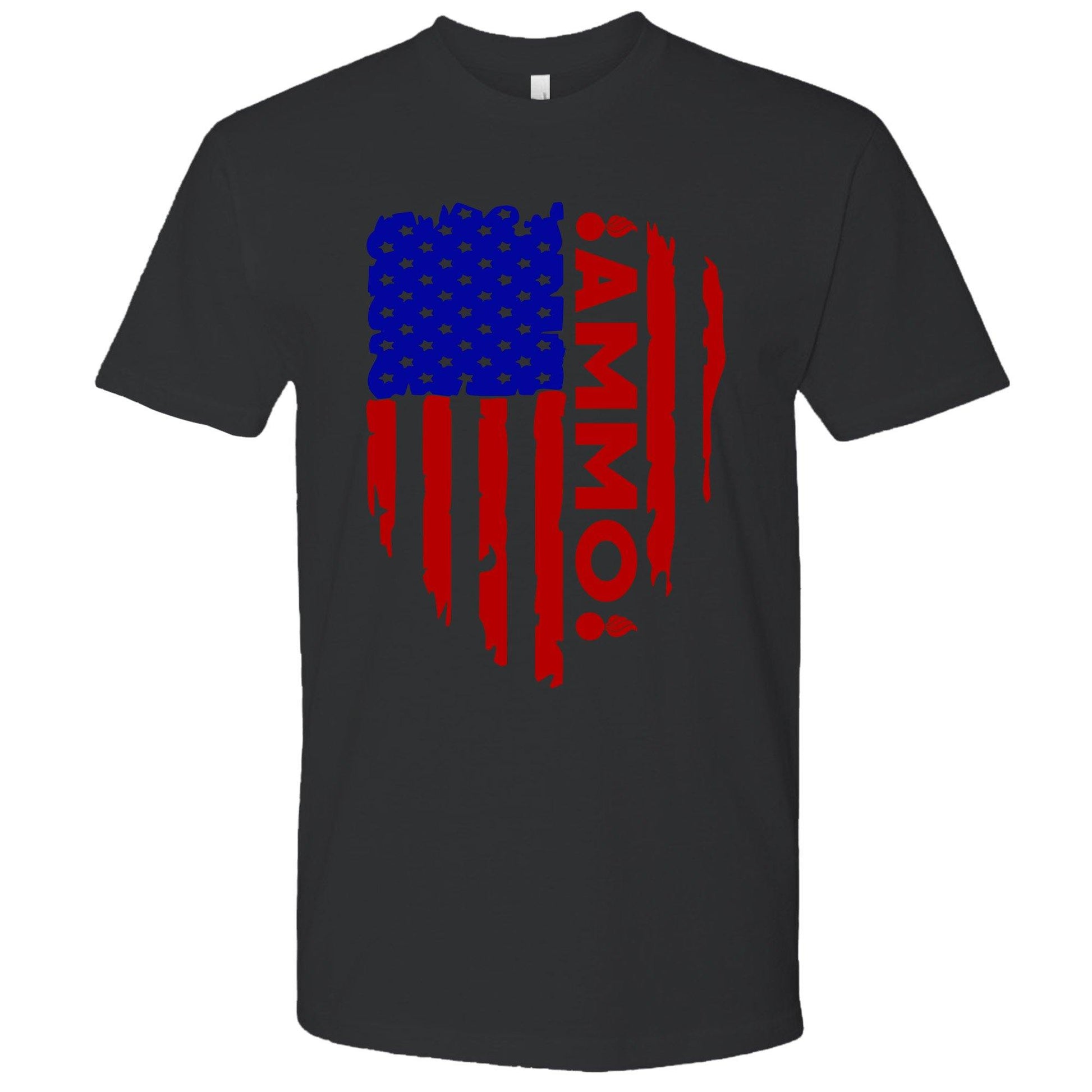 USAF AMMO Vertical American Grunge Flag Two Pisspots Unisex Gift T-Shirt - AMMO Pisspot IYAAYAS Gear