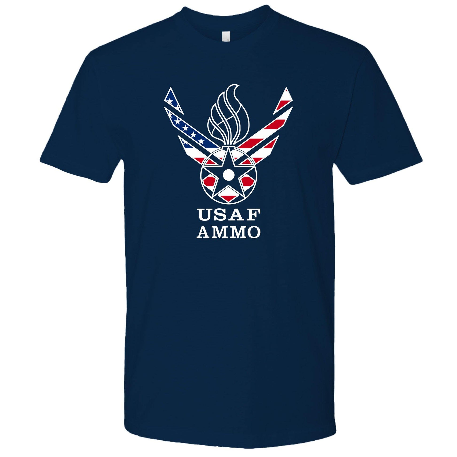 Air Force Vector Logo American Flag Pisspot USAF AMMO Unisex Gift T-Shirt - AMMO Pisspot IYAAYAS Gear