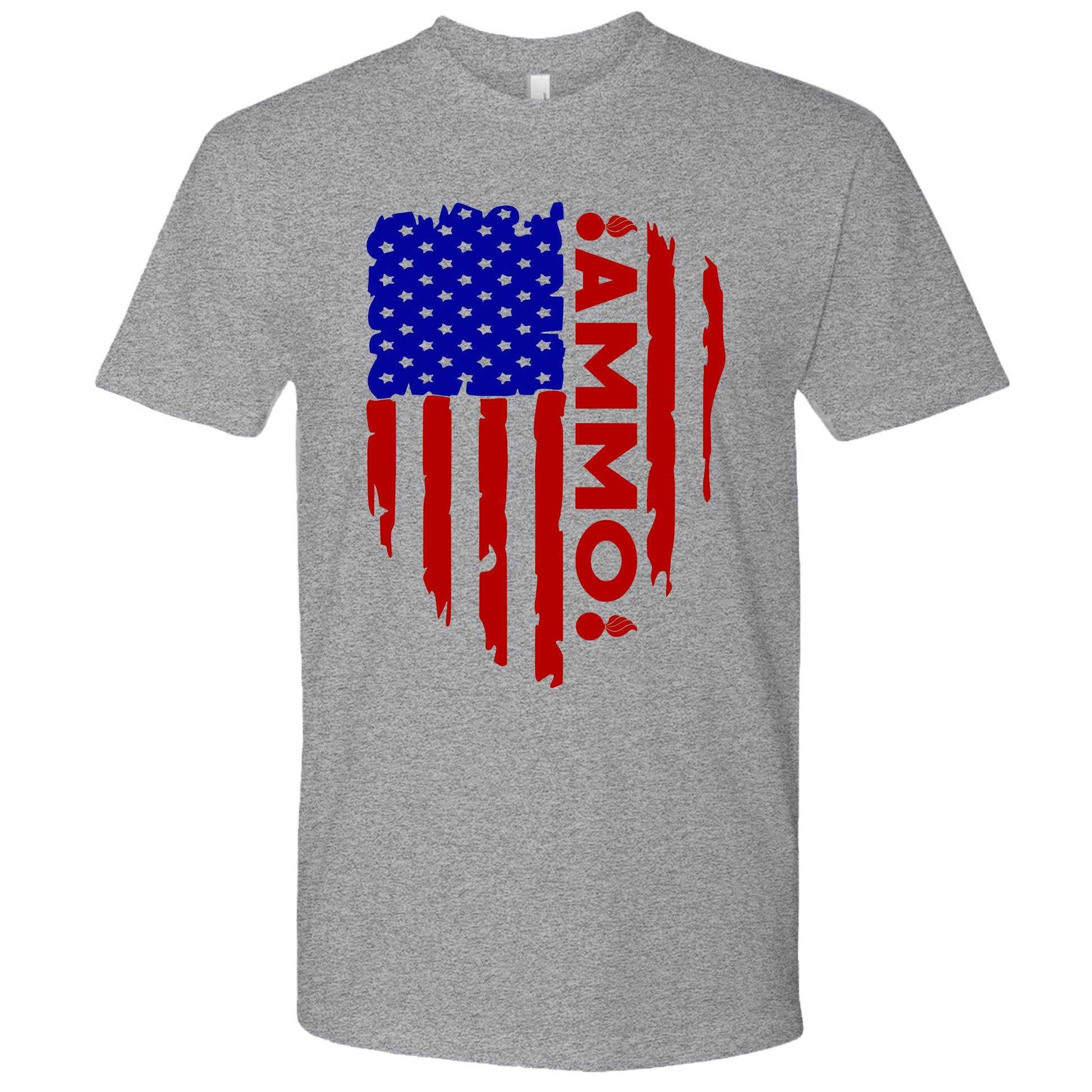 USAF AMMO Vertical American Grunge Flag Two Pisspots Unisex Gift T-Shirt - AMMO Pisspot IYAAYAS Gear
