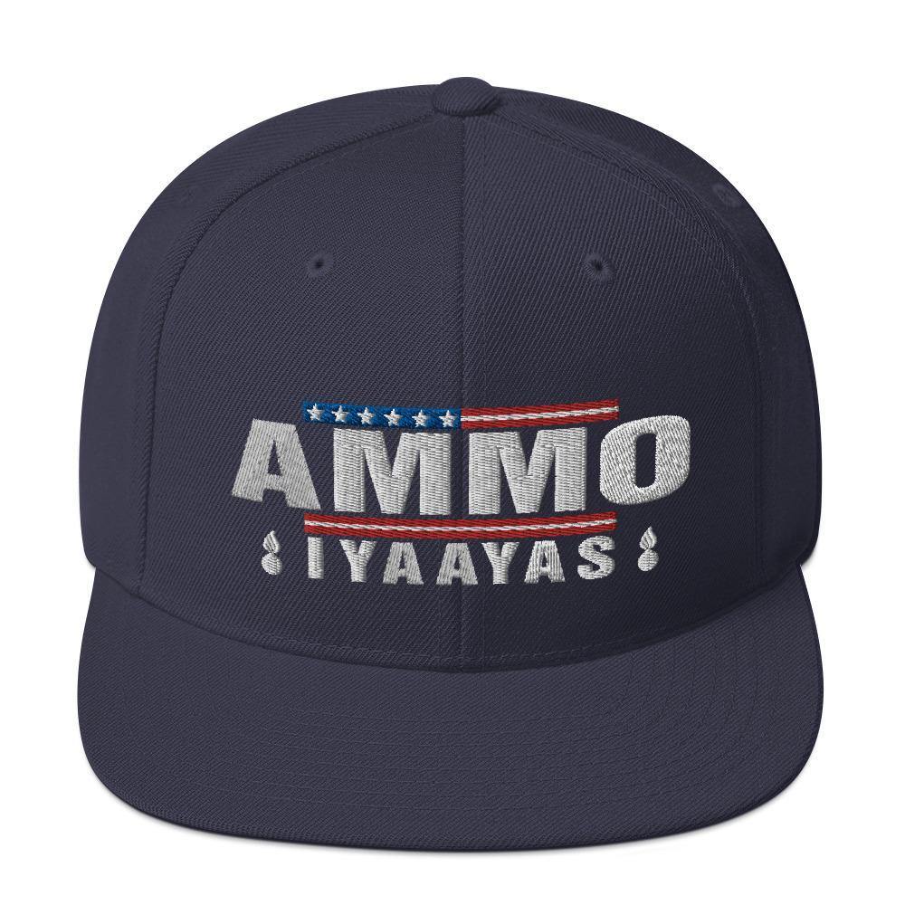 AMMO IYAAYAS Stars and Stripes Pisspots Patriotic Munitions Heritage Snapback Hat - AMMO Pisspot IYAAYAS Gear