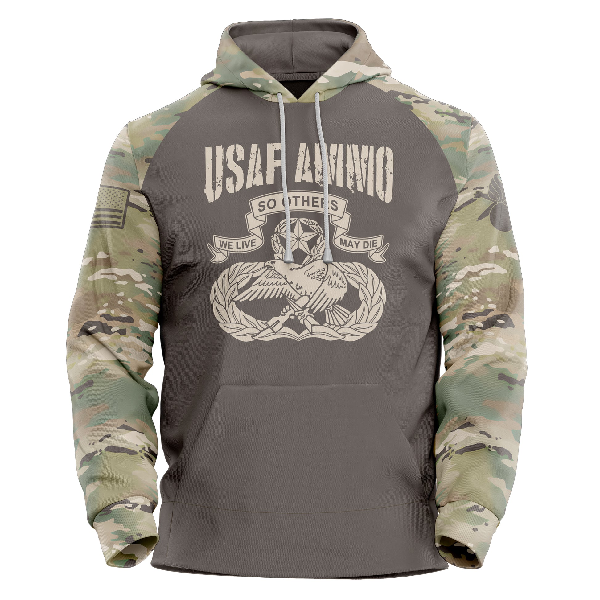 USAF AMMO OCP Camouflage Punisher Old AMMO Badge Unisex All Over