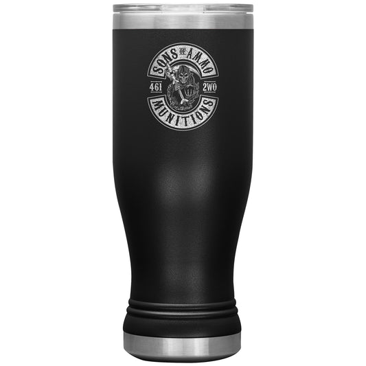 Sons of AMMO Grim Reaper Missile Sickle Pisspot IYAAYAS Logo 20oz Tumbler