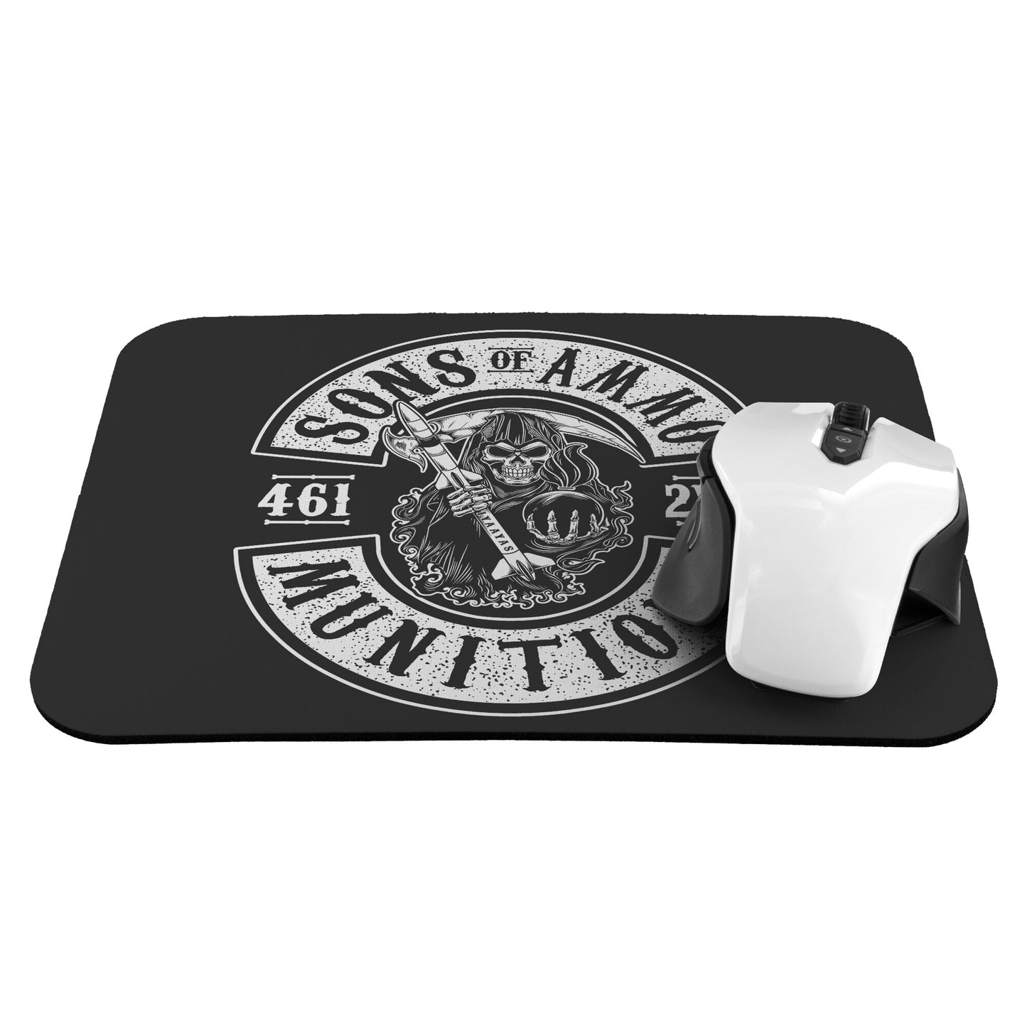 Sons of AMMO Grim Reaper Oval Logo Mousepad