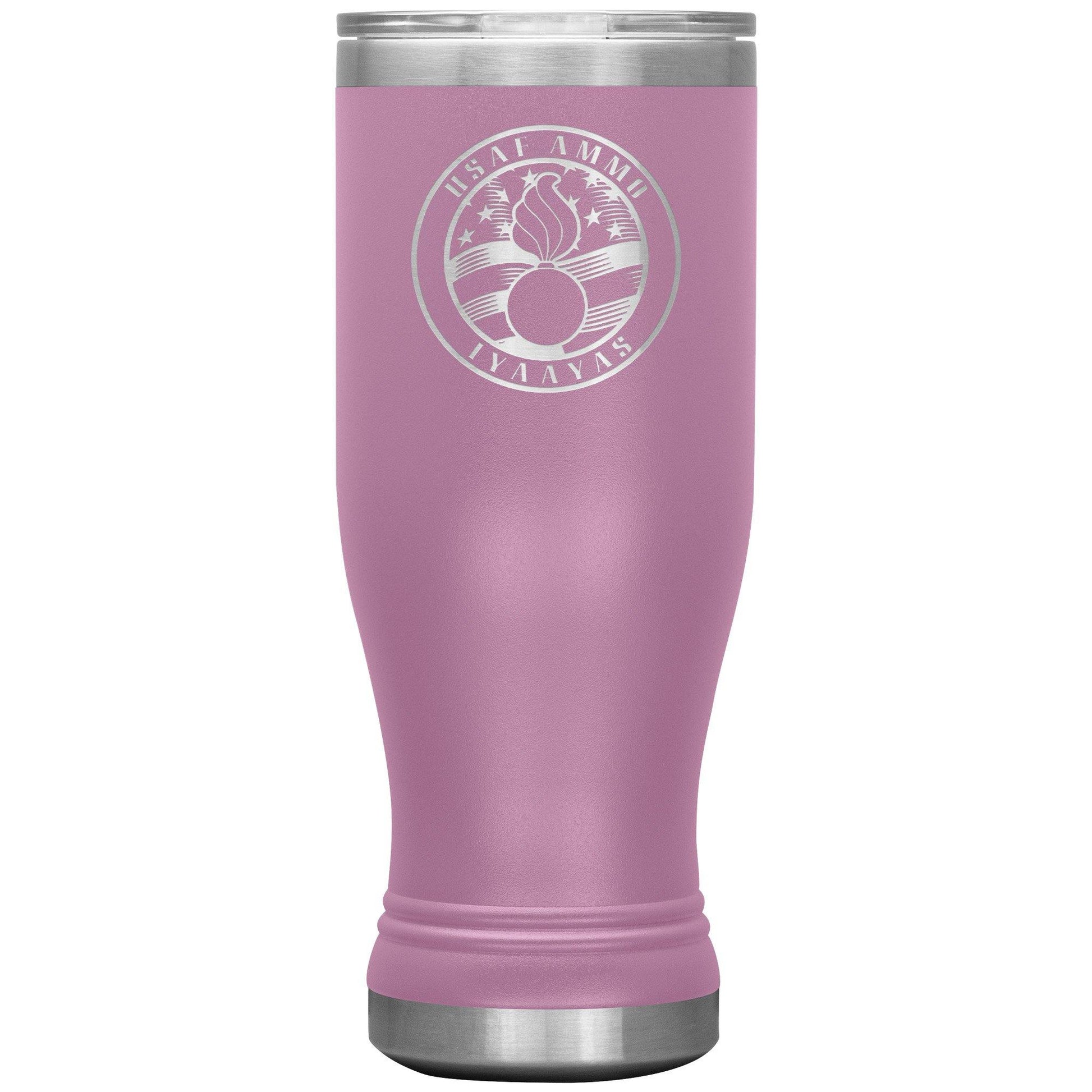 USAF AMMO IYAAYAS Pisspot American Flag Circle Logo 20oz tumbler - AMMO Pisspot IYAAYAS Gear