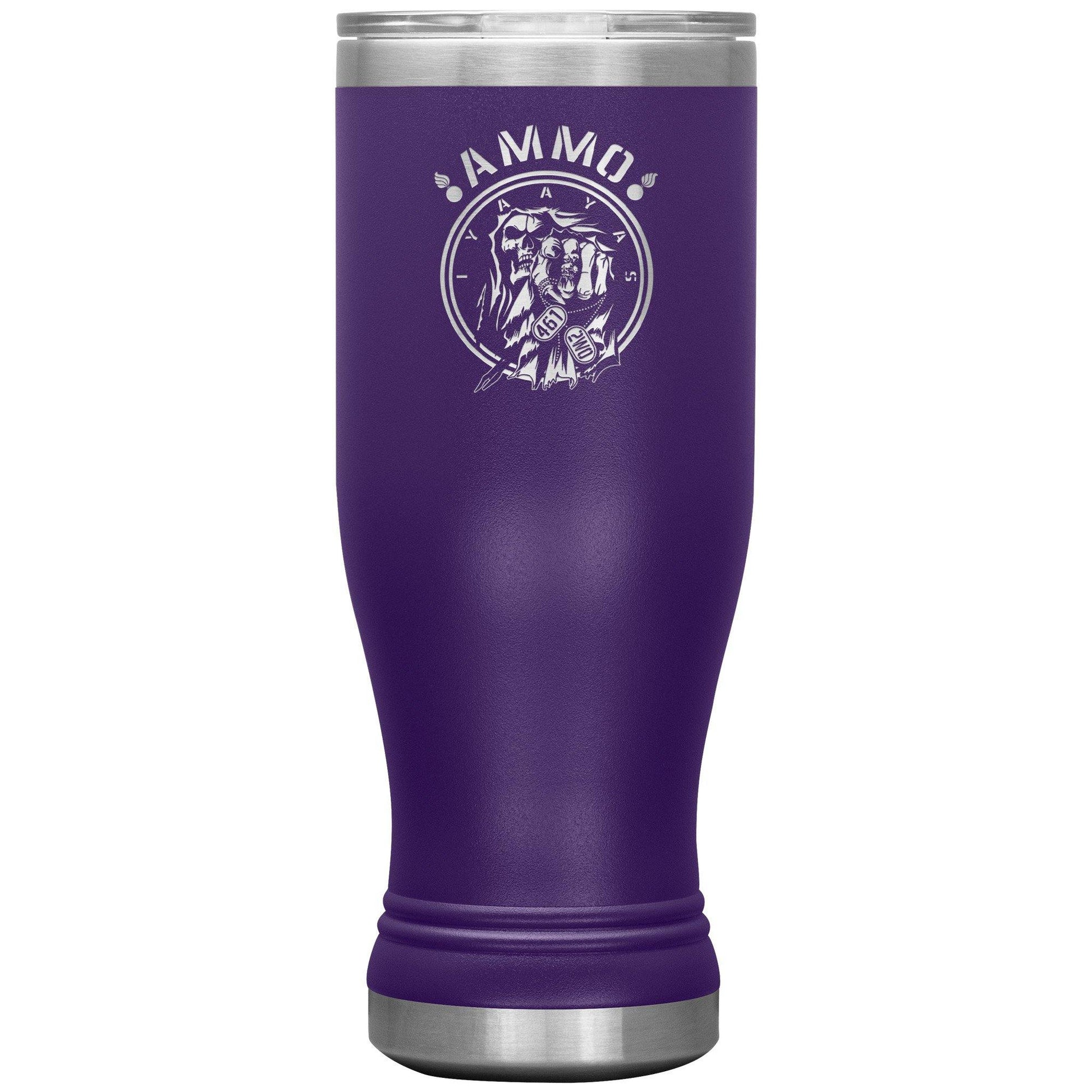 AMMO Grim Reaper Pointing 461 2W0 IYAAYAS Coin Logo 20oz tumbler - AMMO Pisspot IYAAYAS Gear