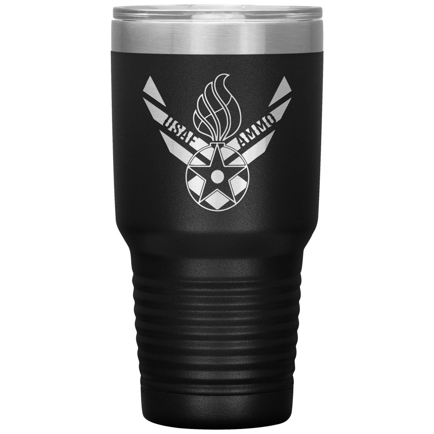 USAF AMMO AF Vector Logo Combined With Pisspot 30oz Tumbler