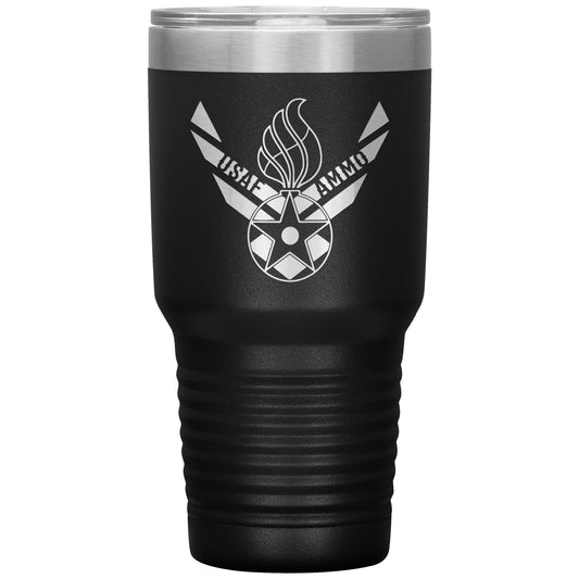 USAF AMMO AF Vector Logo Combined With Pisspot 30oz Tumbler