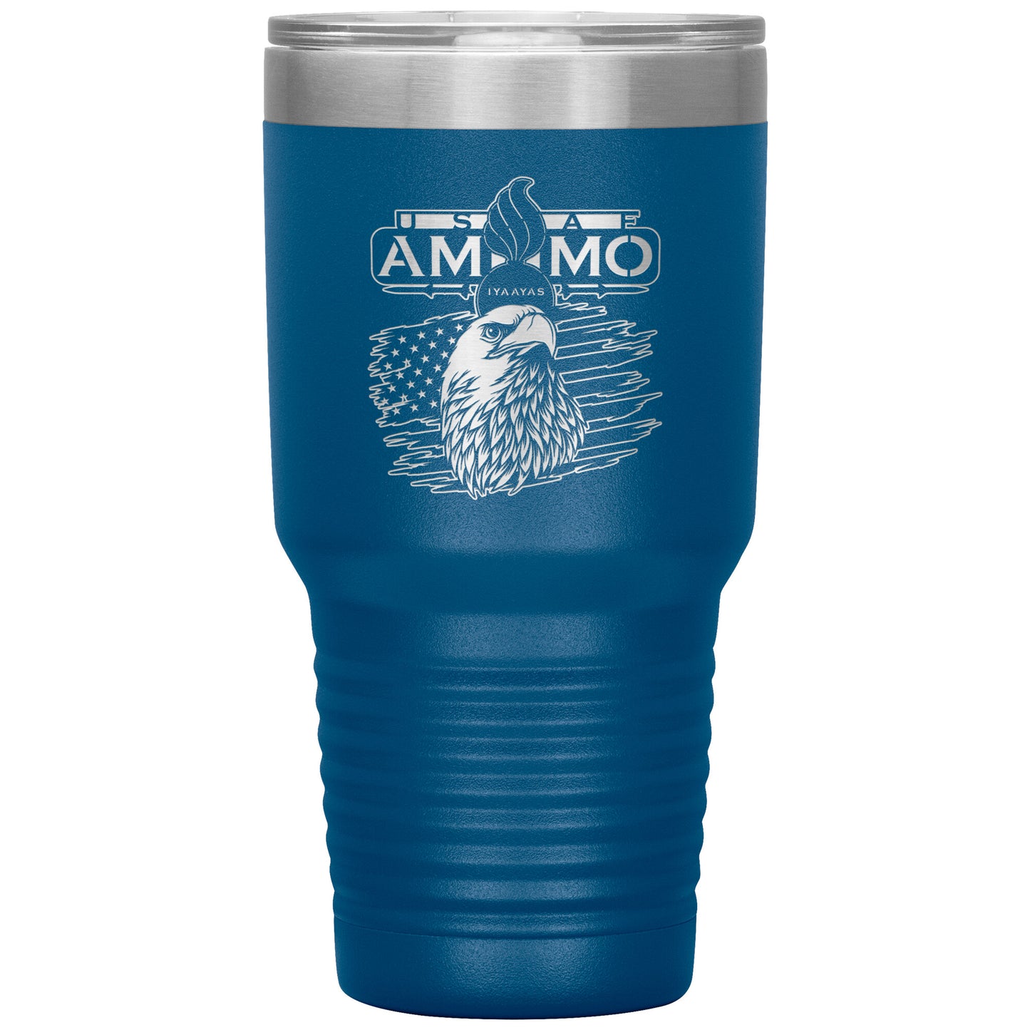 USAF AMMO Eagle American Flag Pisspot Missile Silhouettes 30oz Tumbler