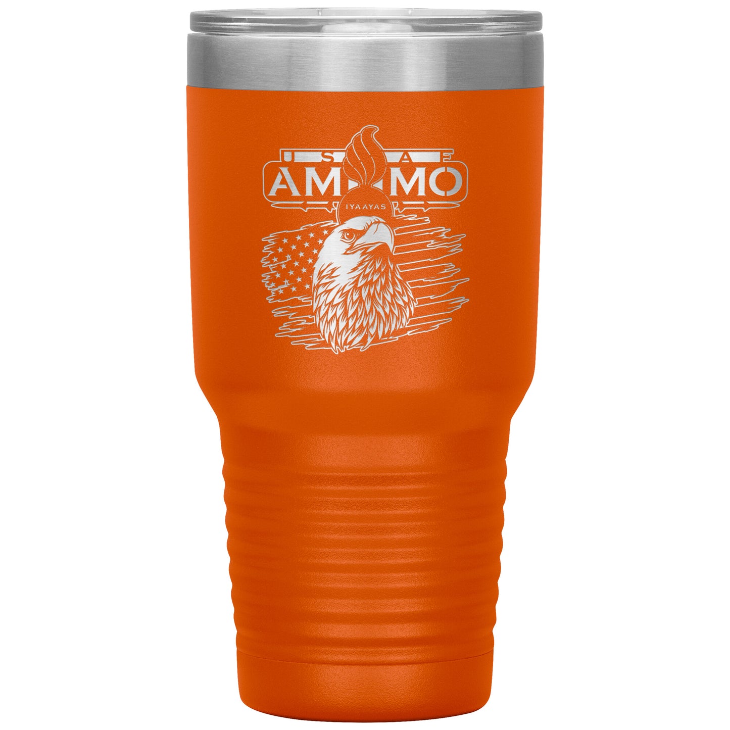 USAF AMMO Eagle American Flag Pisspot Missile Silhouettes 30oz Tumbler