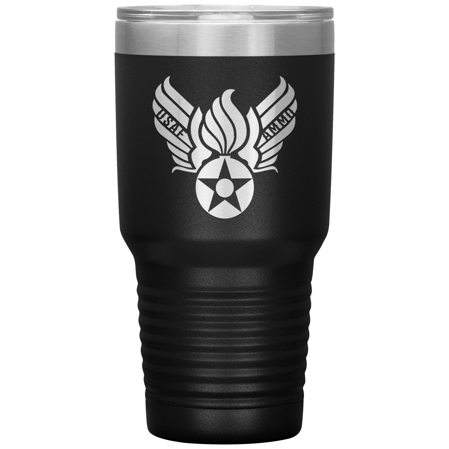 USAF AMMO Hap Arnold Logo Combined With Pisspot 30oz Tumbler