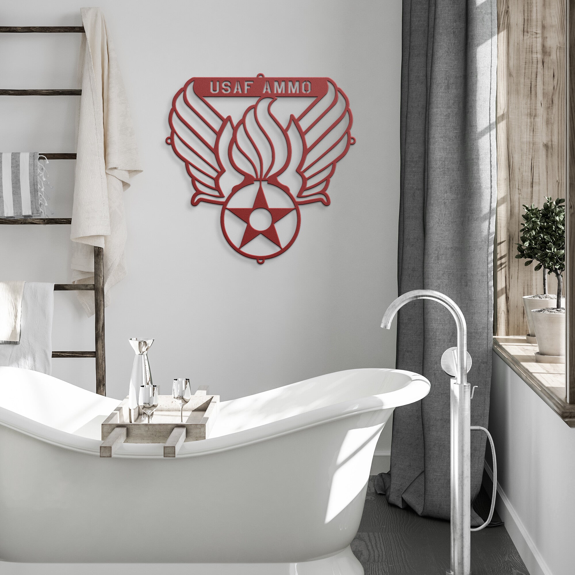 USAF AMMO Hap Arnold Logo Combined With Pisspot Die Cut Hanging
